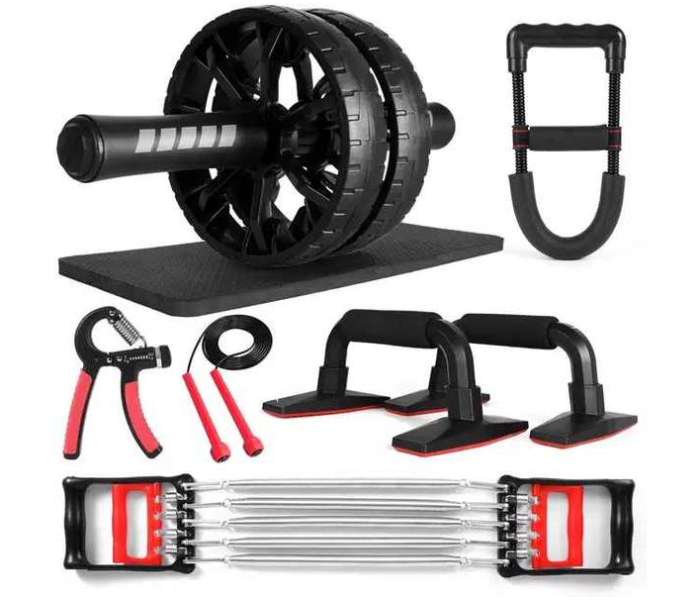 Perfect 6 in 1 Workout Fitness Set - Black - Zoom Image 1