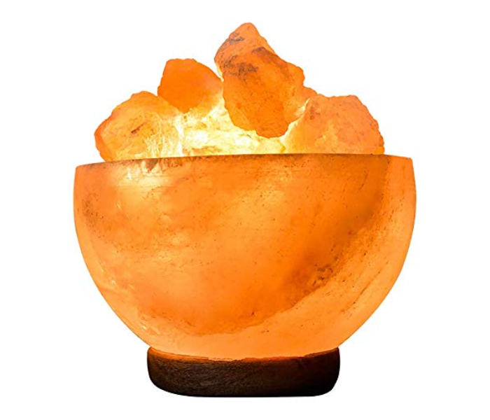 Himalayan Aura Pink Salt Fire Bowl Lamp by Photon - Zoom Image