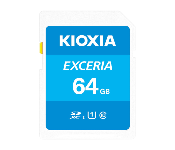 Kioxia LNEX1L064GG4 SDXC UHS-I U1 64GB Class 10 Exceria SD Memory Card - Zoom Image 1