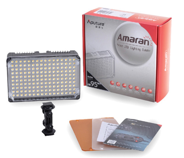 Aputure AWP-4175 Amaran On-Camera Video Light – Black and White - Zoom Image 1