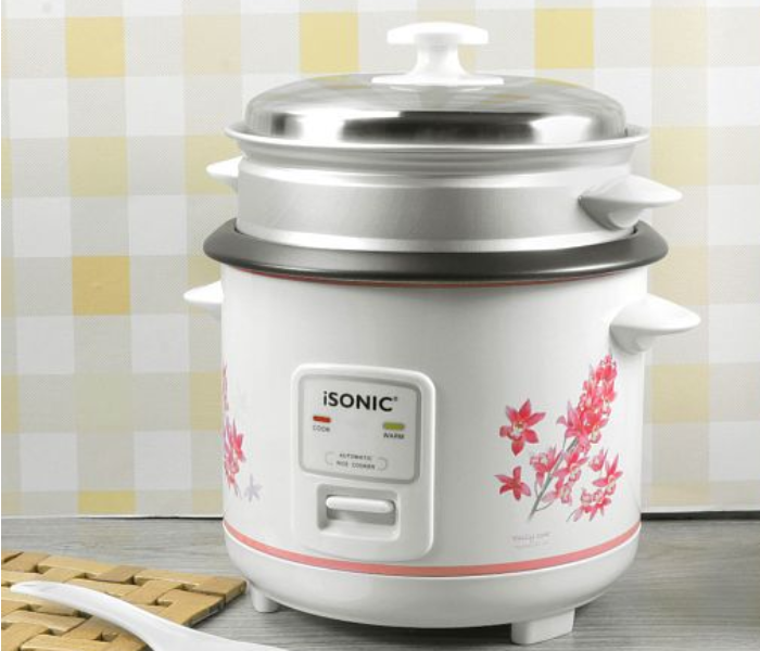 iSONIC iRC 757 1L Automatic 3 in1 Rice Cooker - White - Zoom Image 2