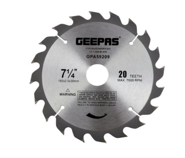 Geepas GPA59209 Circular Saw Blades - Silver - Zoom Image 1