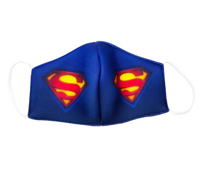 Superman Printed Reusable and Washable Mask for Kids - Zoom Image