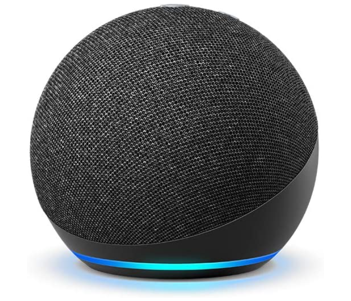 Amazon Echo Dot 4th Gen 2020 Release Smart Speaker with Improved Bass - Black - Zoom Image 2