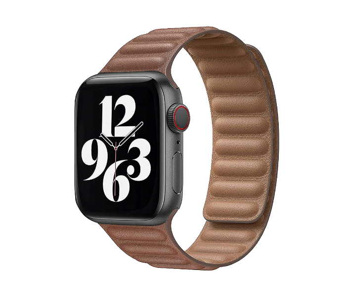 Promate MAGLET-40 38mm or 40mm Leather Strap for Apple Watch  - Brown - Zoom Image 1