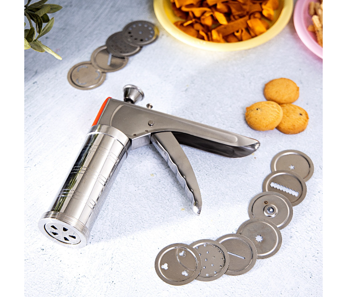 Royalford RF8565 Stainless Steel Cookie Press - Silver - Zoom Image 3