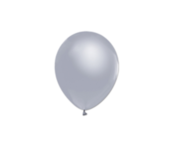 Rota Party Pack of 50 Piece 12 inch Metallic Latex Balloon - Silver - Zoom Image