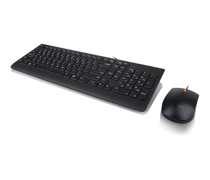 Lenovo GX30M39607 300 USB Arabic 253 Keyboard and Mouse Combo - Black - Zoom Image 1