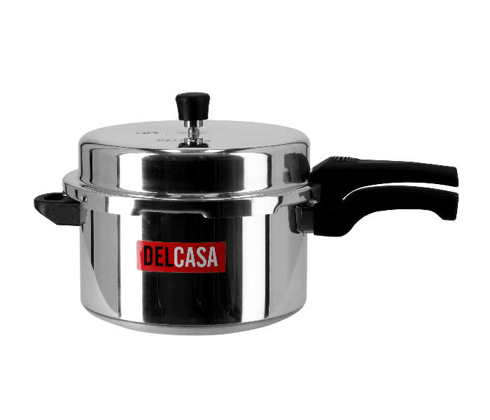 Delcasa DC1125 7.5 Ltr Aluminium Pressure Cooker - Silver - Zoom Image 1