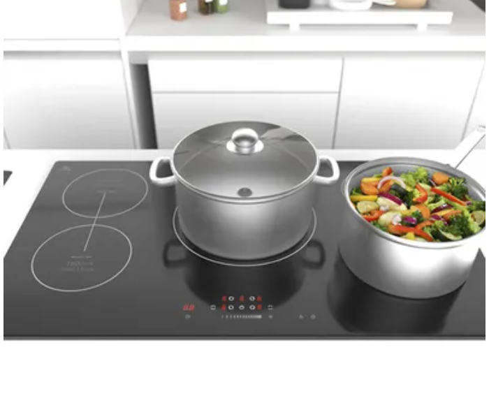 Evvoli EVBI-IH905B Bulit-In Induction Hob 5 Burners Soft Touch Control With 9 Stage Power Setting And Saftey Switch - Black - Zoom Image 3