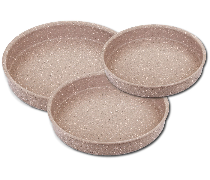 OMS Collection 3 Pieces Granite Oven Tray Set - Brown - Zoom Image