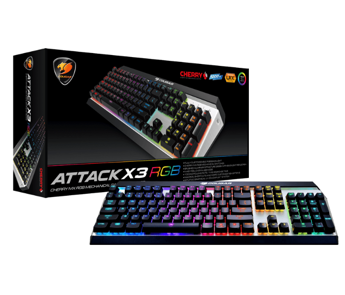 Cougar Attack X3 RGB Gaming Keyboard - Zoom Image 2