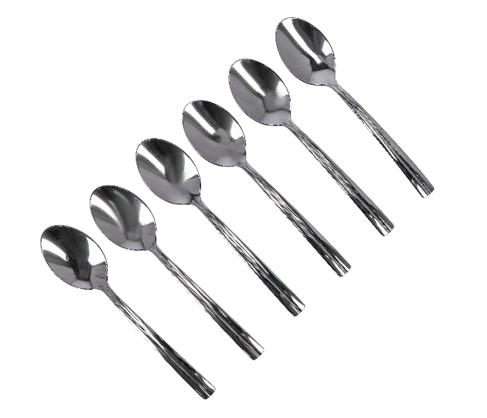 Delcasa DC1944 6 Pieces Stainless Steel Tea Spoon - Silver - Zoom Image 3