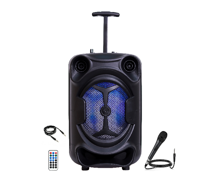 JBK-816 Portable Bluetooth Wireless High bass Trolley Speaker with Mic (JA176) - Black - Zoom Image 3