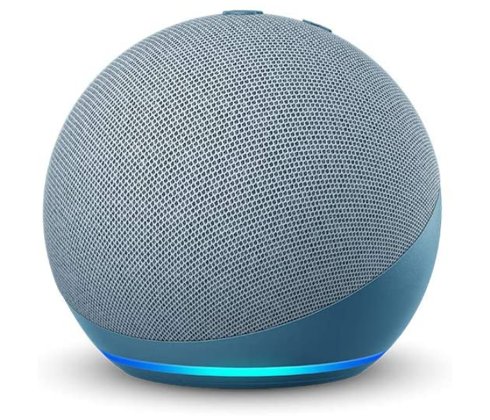 Amazon Echo Dot 4th Gen 2020 Release Smart Speaker with Improved Bass - Blue - Zoom Image 2