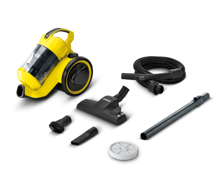 Karcher 1.198-128.0 VC 3 Plus 1100 Watts Multi-Cyclone Vacuum Cleaner - Yellow and Black - Zoom Image