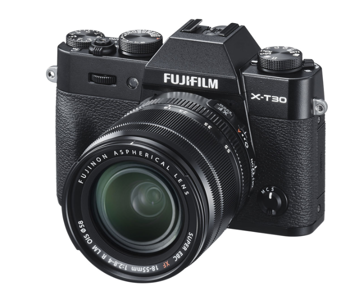 Fujifilm X-T30 Mirrorless Digital Camera Body with 18-55mm Lens - Black - Zoom Image 1