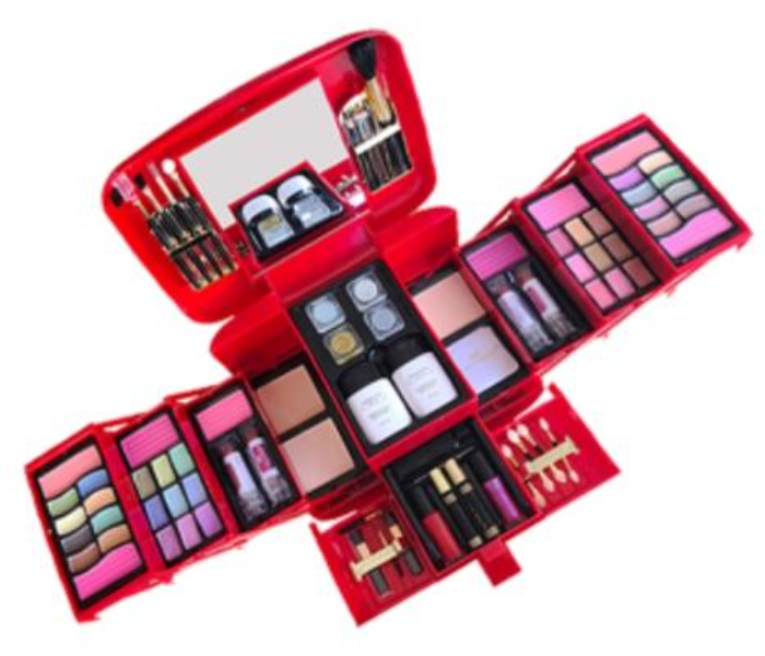 KMES High Quality Colorful Cosmetic Makeup Kit Sets - Red - Zoom Image 3