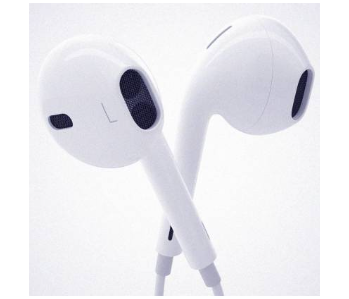 FG MH135 in-Ear Earphones for Smart Phones - White - Zoom Image 3