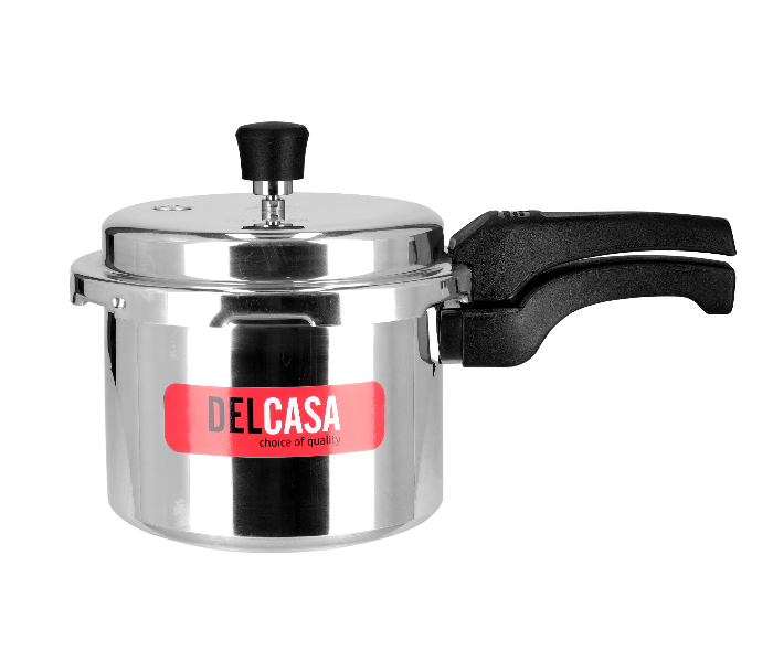 Delcasa DC1878 3 Litre Aluminum Pressure Cooker  - Silver - Zoom Image 1