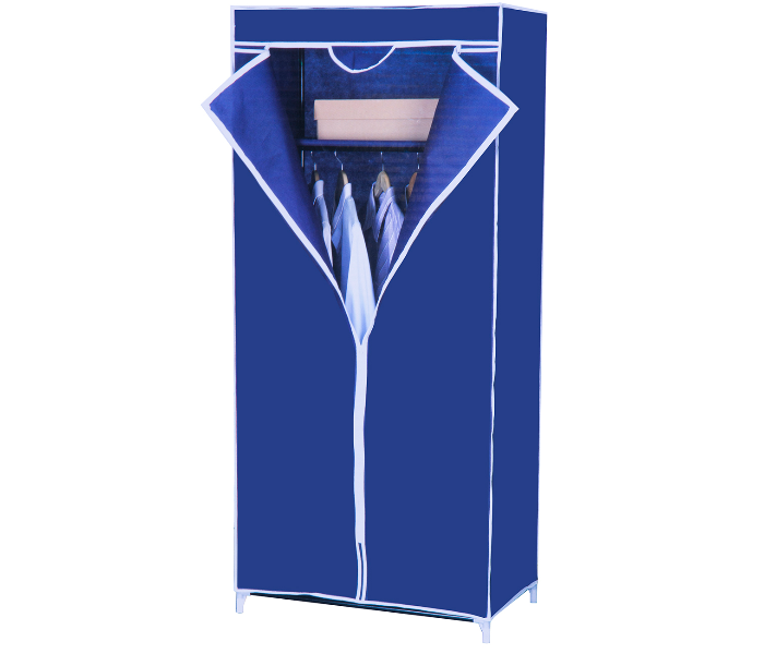 In-House Non-woven Fabric Portable Clothes Closet WRD-2821- Blue - Zoom Image 1