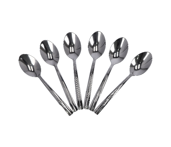 Delcasa DC1943 6 Pieces Stainless Steel Mocca Spoon - Silver - Zoom Image 1