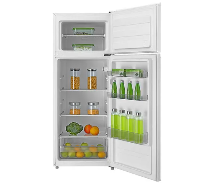 Evvoli EVRFM-207LW 290 Liters Double Door Refrigerator - White - Zoom Image 3