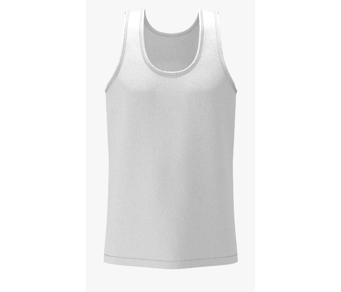 Oryx Cotton Extra Large Men Vest - White - Zoom Image 1