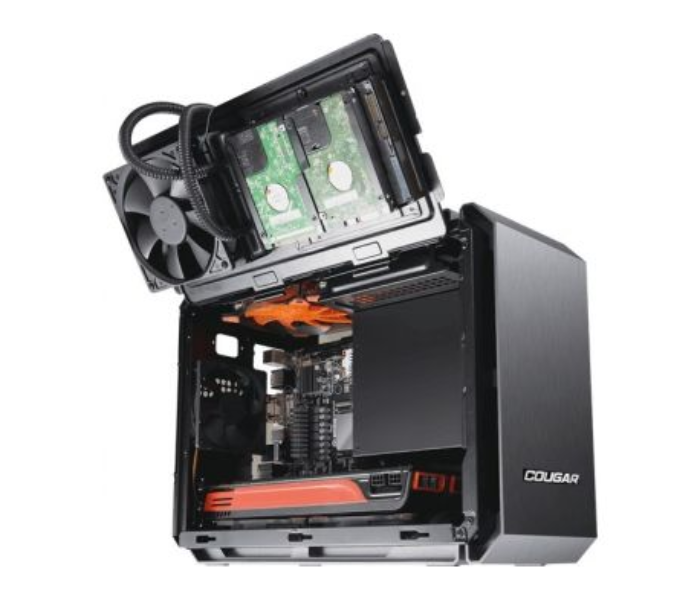 Cougar Case QBX Mini-ITX Ultra-Compact Pro Gaming Case - Black - Zoom Image 3