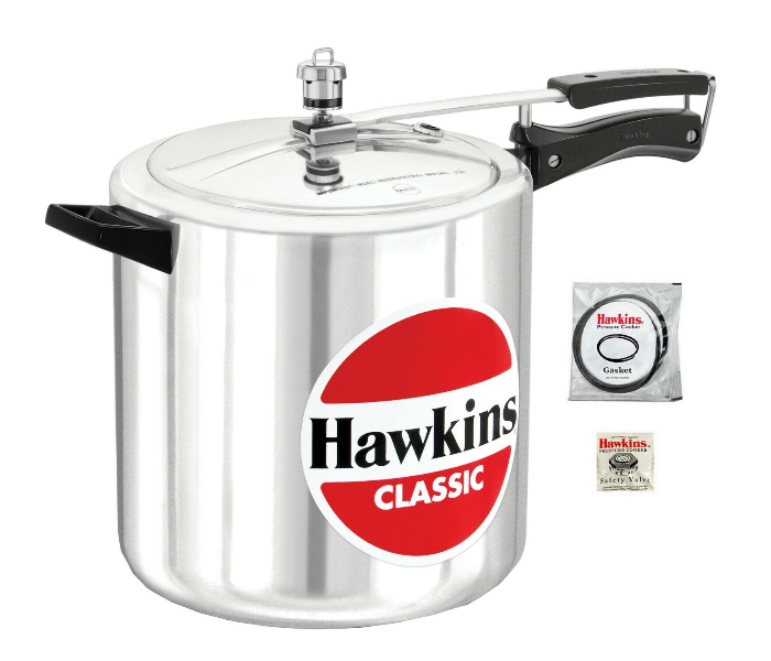 Hawkins D20W-CL12 12 Litre Classic Pressure Cooker - Silver - Zoom Image 1