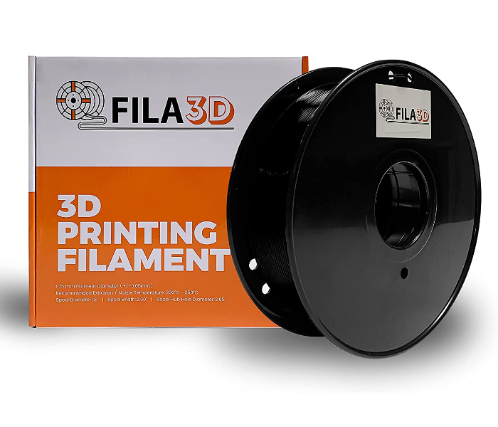 Fila3D 1.75mm PETG 1Kg 3D Printer Filament - Black - Zoom Image 1