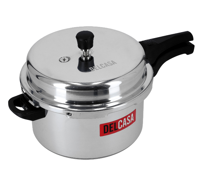 Delcasa DC1125 7.5 Ltr Aluminium Pressure Cooker - Silver - Zoom Image 2