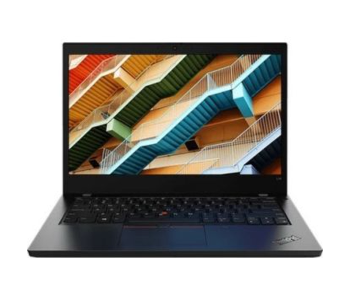 Lenovo ThinkPad L14 20U1S1X500 14.0 Inch HD Display Intel Core i5-10210U 1.8GH Processor 8GB DDR4 RAM 256GB SSD Integrated Intel Graphics Arabic Keyboard DOS - Black - Zoom Image 1