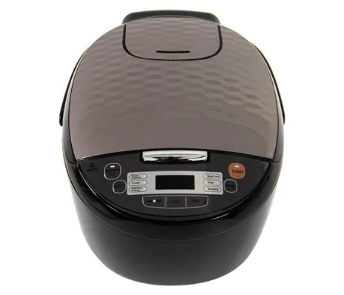 Evvoli EVKA-RC5006B 5 Litter 860W 7 programmed Function Digital LED Touch Button Rice Cooker with Steamer - Black - Zoom Image 1