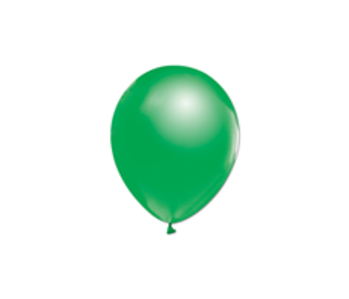 Rota Party Pack of 100 Piece 12 inch Metallic Latex Balloon - Green - Zoom Image