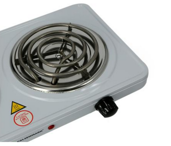 Olsenmark OMHP2244 1000W Double Spiral Hot Electric Plate - White - Zoom Image 5