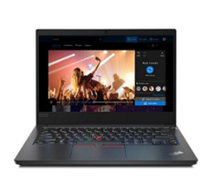 Lenovo ThinkPad E14 20RA0007AD 14.0 Inch FHD Intel Core i7-10510U Processor 8GB DDR4 RAM 512GB SSD Intel HD Graphics KYB Arabic Win10 Pro 64 - Black - Zoom Image 1