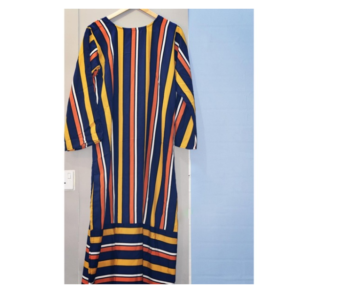 Kiwo Large Striped Kurta - Blue and Yellow - Zoom Image