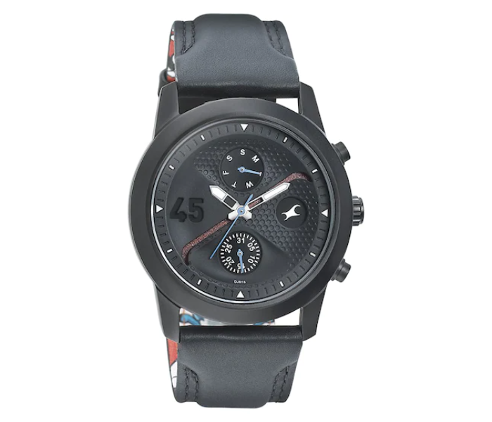 Fastrack 3216NL01 The Arena - Skating Arena Inspired Layered Watch - Black - Zoom Image 1