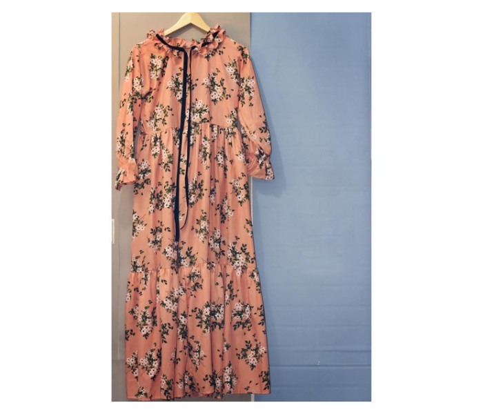 Kiwo Extra Large Floral Gown - Peach - Zoom Image