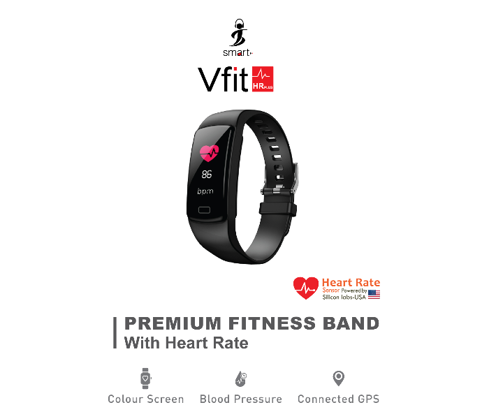 Smart VFITSPORTS Fitness Band - Black - Zoom Image 3