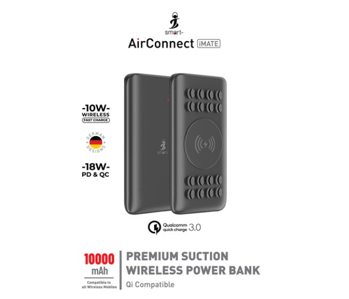 Smart ACMT10S 10000mAh Wireless Power Bank - Black - Zoom Image 2