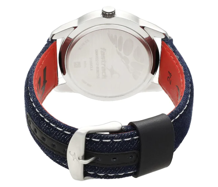 Fastrack 3189KL01 Grey Dial Blue Denim Strap Watch - Blue - Zoom Image 4