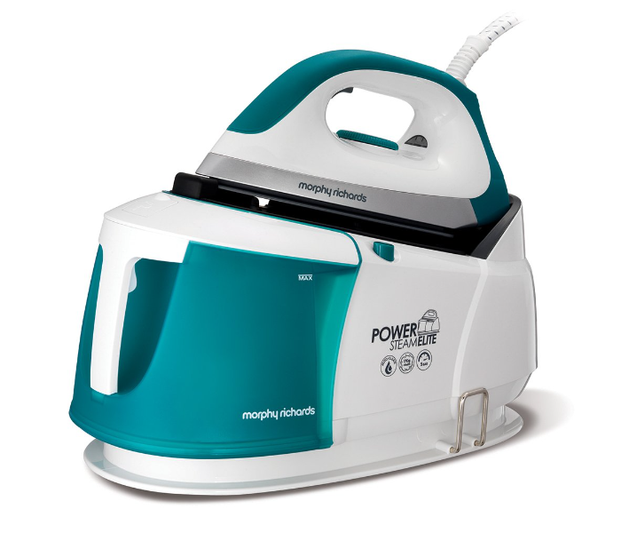 Morphy Richards 332014 Power Steam Elite Generator Iron with Carry Lock - White and Green - Zoom Image 1