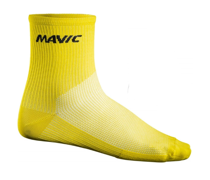 Mavic Pro Compression Mountain Bike and Road Bike Cycling Socks for Men  And Women - Yellow - Zoom Image 1