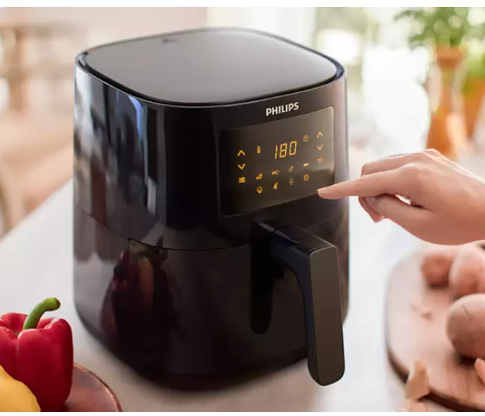 Philips HD9252 1400W Essential Air Fryer - Black - Zoom Image 3