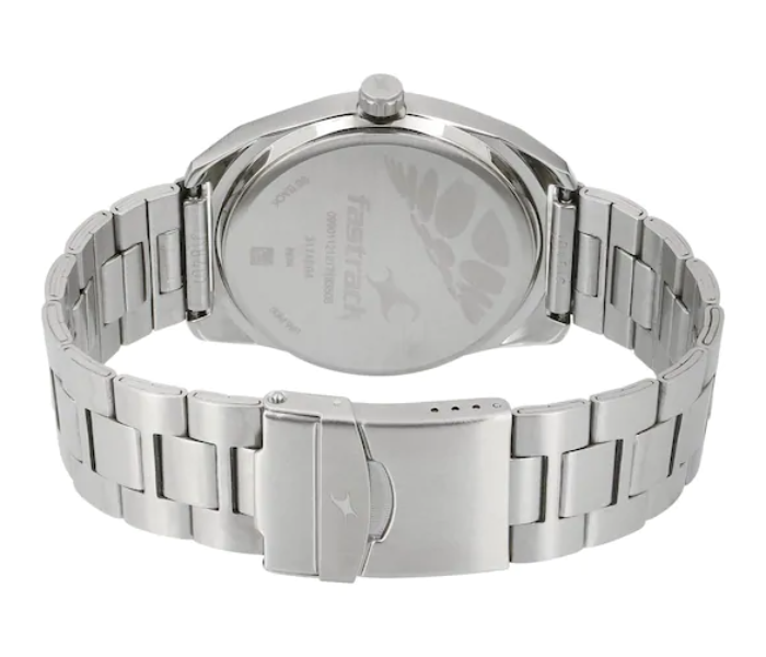 Fastrack 3174SM01 Varsity White Dial Stainless Steel Strap Watch - Silver - Zoom Image 3