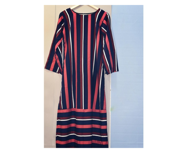 Kiwo Large Striped Kurta - Pink and Blue - Zoom Image