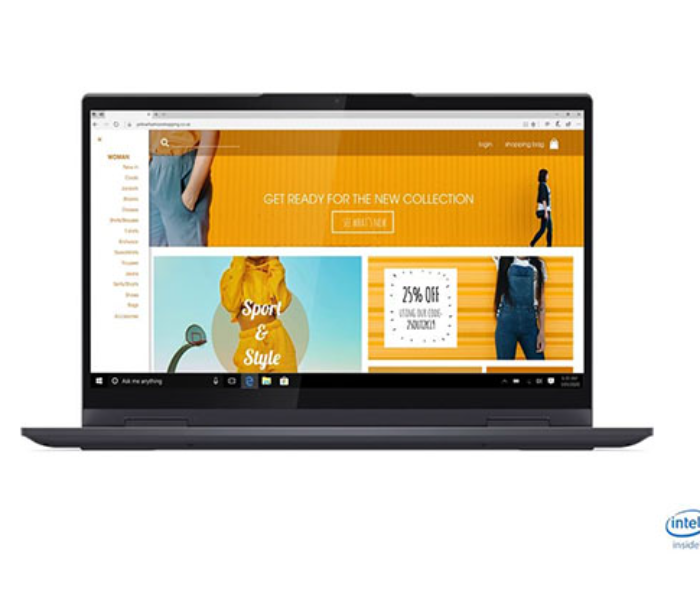 Lenovo Ideapad Yoga 7 14ITL5 82BH008YAX 14 Inch FHD Intel Core i7-1165G7 Processor 16GB 1TB SSD Iris Xe GFX Graphics  Pen WIN10 Ms office 365 - Grey - Zoom Image 2