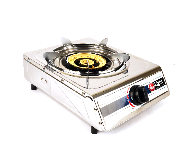 Mr Light MRGB2557-1SS Single Burner Gas Stove - Silver - Zoom Image